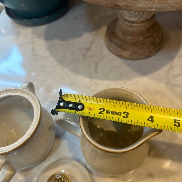 VINTAGE 70s STONEWARE BY CROWN MANOR- SUGAR & CREAM SET- MADE IN JAPAN - Picture 8 of 11